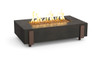 American Fyre Designs - Iron Saddle - Chat Height Firetable - Black Lava color