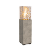 Magnolia Lantern - 16" x 16" x 66" Outdoor GFRC & Stainless Lantern, Internal LP Storage, Lantern Burner (NG/LP, Manual Flame Sensing or Bluetooth FyreStarter)