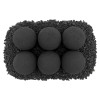 American Fire Glass AFG-FBL-MB Ceramic Lite Stone Balls, Uniform 4" Set of 6, Matte Black