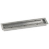 American Fire Glass Stainless Steel Linear Drop-in Fire Pit Burner Pan - SS-LCB-30