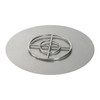 American Fire Glass 36" Round Flat Pan with Match Light Kit (18" Ring)