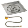 American Fire Glass Drop-In Pan with Match Light Kit - Square