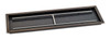 American Fire Glass 30" x 10" Rectangular Oil Rubbed Bronze Drop-In Pan with Match Light Kit