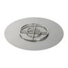 American Fire Glass 30" Round Stainless Steel Flat Pan with Spark Ignition Kit