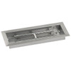American Fire Glass 18" x 6" Rectangular Stainless Steel Drop-In Pan with Spark Ignition Kit 