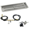 American Fire Glass 36" x 12" Rectangular Stainless Steel Drop-In Pan with Spark Ignition Kit