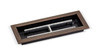 American Fire Glass 18" x 6" Rectangular Oil Rubbed Bronze Drop-In Pan with Spark Ignition Kit 