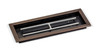 American Fire Glass 24" x 8" Rectangular Oil Rubbed Bronze Drop-In Pan with Spark Ignition Kit