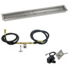 American Fire Glass 48"x 6" Linear Stainless Steel Drop-In Pan with Spark Ignition Kit