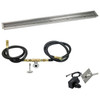 American Fire Glass 72"x 6" Linear Stainless Steel Drop-In Pan with Spark Ignition Kit