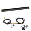 American Fire Glass 72"x 6" Linear Oil Rubbed Bronze Drop-In Pan with Spark Ignition Kit