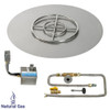 American Fire Glass 30" Round Stainless Steel Flat Pan with AWEIS System