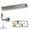 American Fire Glass 30" x 6" Stainless Steel Linear Channel Drop-In Pan with AWEIS System 