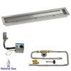 American Fire Glass 36" x 6" Stainless Steel Linear Channel Drop-In Pan with AWEIS System