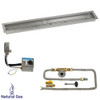 American Fire Glass 48" x 6" Stainless Steel Linear Channel Drop-In Pan with AWEIS System