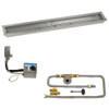 American Fire Glass 48" x 6" Stainless Steel Linear Channel Drop-In Pan with AWEIS System