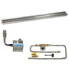 American Fire Glass 72" x 6" Stainless Steel Linear Channel Drop-In Pan with AWEIS System