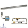 American Fire Glass 72" x 6" Stainless Steel Linear Channel Drop-In Pan with AWEIS System