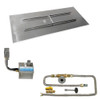 American Fire Glass 60" x 24" Rectangular Stainless Steel Flat Pan with AWEIS System - Natural Gas