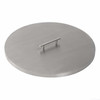 American Fire Glass SS-CV-RSP-19 Fire Pit Burner Cover Stainless Steel Round 22-Inch