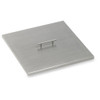 American Fire Glass 21" Stainless Steel Square Drop-In Pan Cover