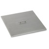 American Fire Glass 27" Stainless Steel Square Drop-In Pan Cover