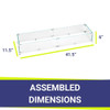 American Fire Glass 36" x 6" Stainless Steel Linear Channel Drop-In Pan with AWEIS System - Bundle