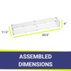 American Fire Glass 60" x 6" Stainless Steel Linear Channel Drop-In Pan with AWEIS System - Bundle