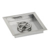 American Fire Glass 12" Square Drop-In Pan with Match Light Kit -  Bundle