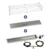  American Fire Glass 36" x 6" Linear Channel Drop-In Pan with Spark Ignition Kit - Bundle