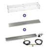  American Fire Glass 48" x 6" Linear Channel Drop-In Pan with Spark Ignition Kit - Bundle