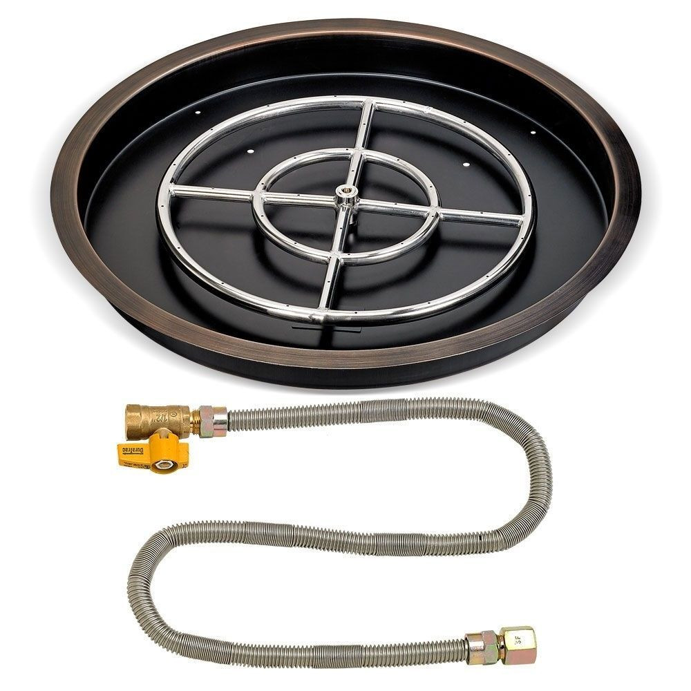 American Fire Glass OB-RSPMKIT Match Light Fire Pit Kit
