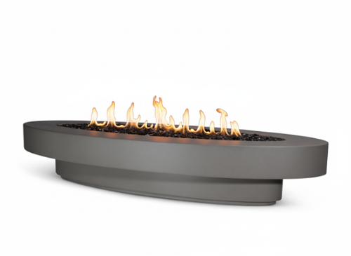 Midway Oval Low Fire Table 72″ x 30″ x 13″ – Contemporary Elegance