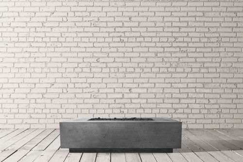 Tavola 8 Fire Table – 60" Rectangular Hand-Crafted Concrete Gas Fire Pit (65,000 BTUs, Propane or Natural Gas)
