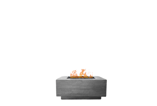 Tavola 42 Fire Table – 42" Square Hand-Crafted Concrete Gas Fire Pit (65,000 BTUs, Propane or Natural Gas)