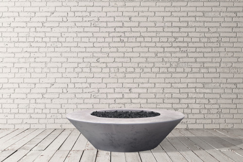 Embarcadero 60" Round Concrete Fire Bowl – Large Outdoor Gas Fire Pit (65,000–125,000 BTU)