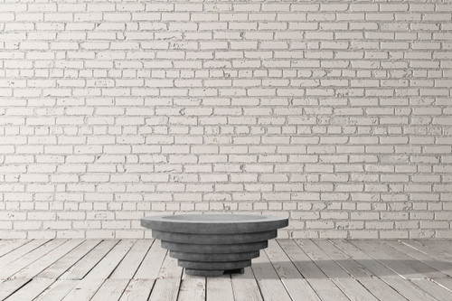 Triton 48" Round Fire Bowl – Modern Outdoor Gas Fire Pit (Propane or Natural Gas)