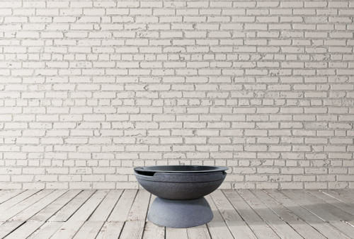 Falò Fire Bowl – 21" Hand-Crafted Concrete Wood Burning Fire Pit (Portable, Outdoor Patio & Backyard Use)