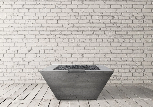 Lombard-P Tall Fire Bowl – 32" Luxury Outdoor Gas Fire Pit (65,000 BTUs, NG or Propane)