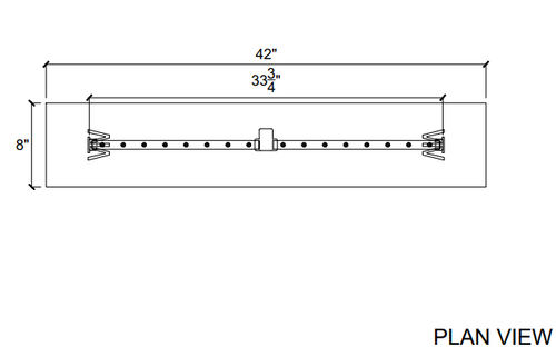 CFBL170 Linear CROSSFIRE® Brass Burner – 170K BTU High-Efficiency Outdoor Gas Fire Feature