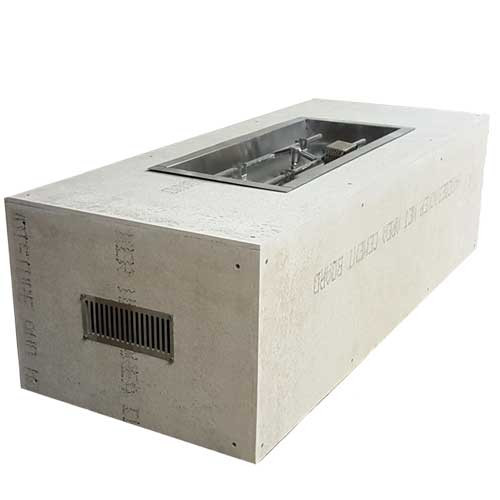 Rectangle H-Burner Ready-to-Finish Fire Pit Enclosure – 70" x 24" | Match Lit or Flame-Sensing Ignition (Standard or Torpedo Burner) Rectangle H-Burner Ready-to-Finish Fire Pit Enclosure – 70" x 24" | Match Lit or Flame-Sensing Ignition (Standard or Torpedo Burner)