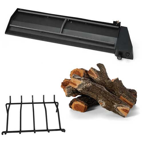 CSA-Certified 36″ & 42″ Push-Button Flame-Sensing Linear Trough Fireplace Insert - Arizona Weathered Oak Log Set, Available in NG or LP CSA-Certified 36″ & 42″ Push-Button Flame-Sensing Linear Trough Fireplace Insert - Arizona Weathered Oak Log Set, Available in NG or LP