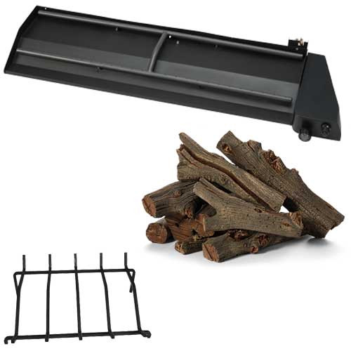 CSA-Certified 36″ & 42″ Push-Button Flame-Sensing Linear Trough Fireplace Insert - Western Driftwood Log Set, Available in NG or LP CSA-Certified 36″ & 42″ Push-Button Flame-Sensing Linear Trough Fireplace Insert - Western Driftwood Log Set, Available in NG or LP
