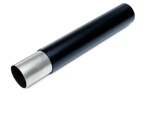 Aluminum Powder-Coated Ground-Burial Tiki Torch Pole (Black)