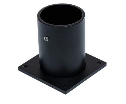 Tiki Torch Deck Mount - For Concrete & Hardscape Installations (Black)