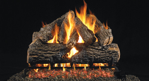 Afd Charred Oak Vented Log Sets For Fireplaces Size 24