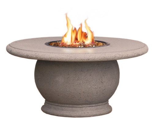 American Fyre Designs - Amphora Firetable with Concrete Top - Chat Height