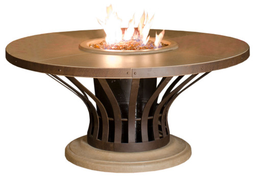 American Fyre Designs - Fiesta - Dining Height Firetable