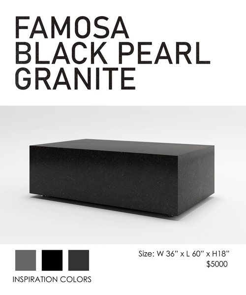 COOKE Famosa - Rectangular Table - Black Pearl