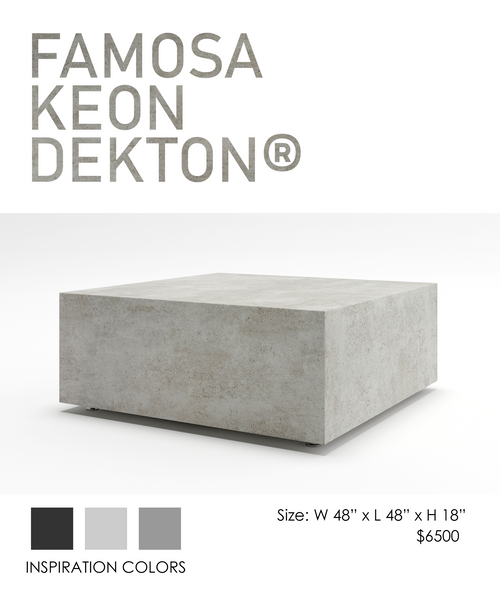 COOKE Famosa - Square Table - Dekton Keon